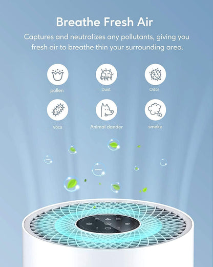 🍀 Compact Air Purifier – Fresh Air On-the-Go! 🌟