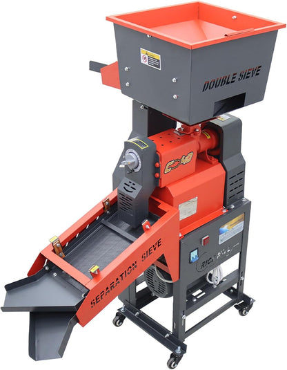 🌾 Heavy-Duty Household Grain Thresher & Crusher – Make Harvesting Easy! ⚡🏠