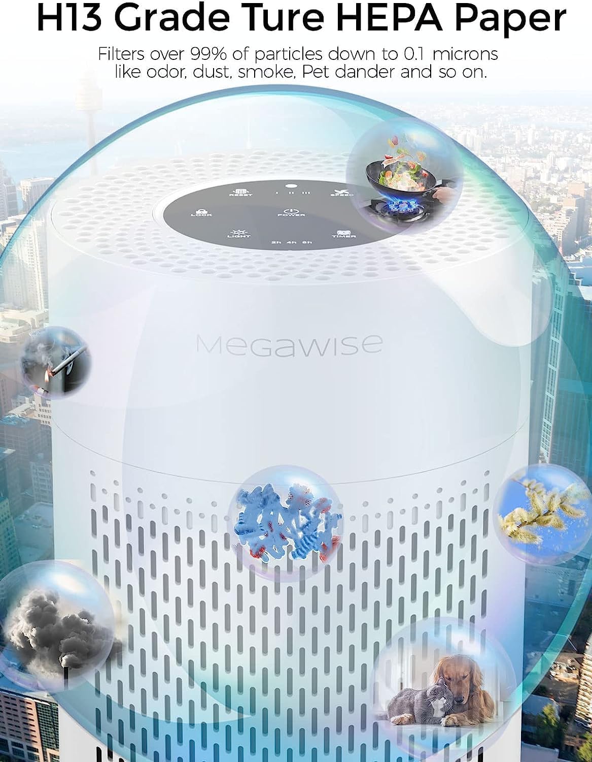 🍀 Compact Air Purifier – Fresh Air On-the-Go! 🌟