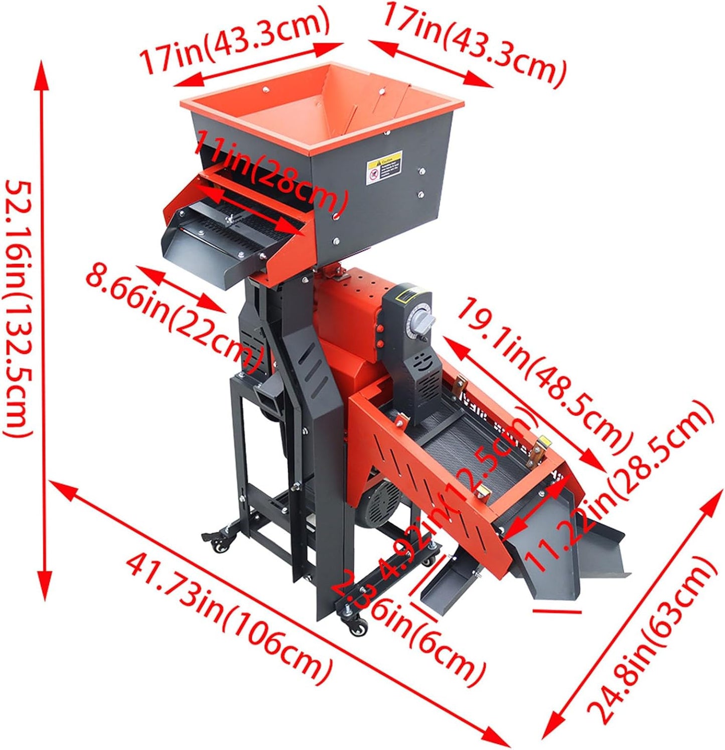 🌾 Heavy-Duty Household Grain Thresher & Crusher – Make Harvesting Easy! ⚡🏠