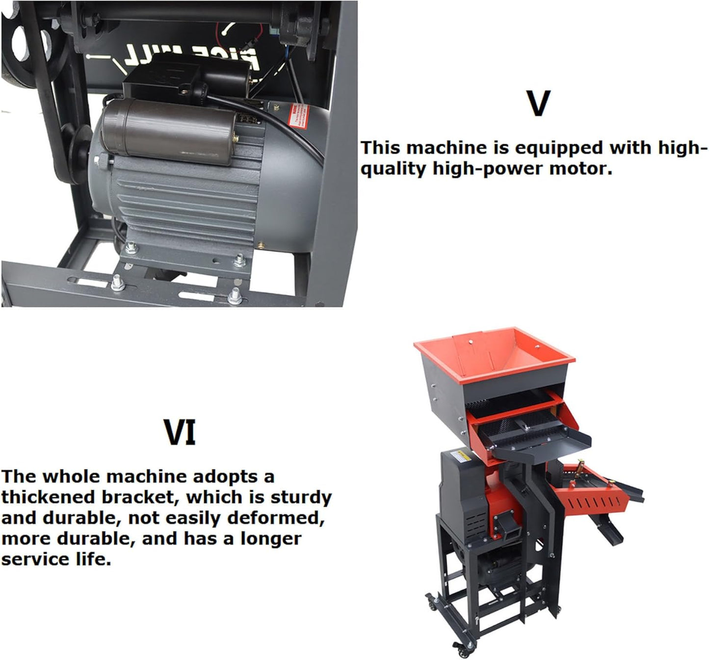 🌾 Heavy-Duty Household Grain Thresher & Crusher – Make Harvesting Easy! ⚡🏠