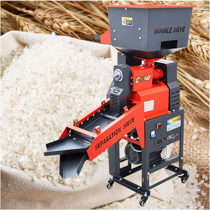 🌾 Heavy-Duty Household Grain Thresher & Crusher – Make Harvesting Easy! ⚡🏠
